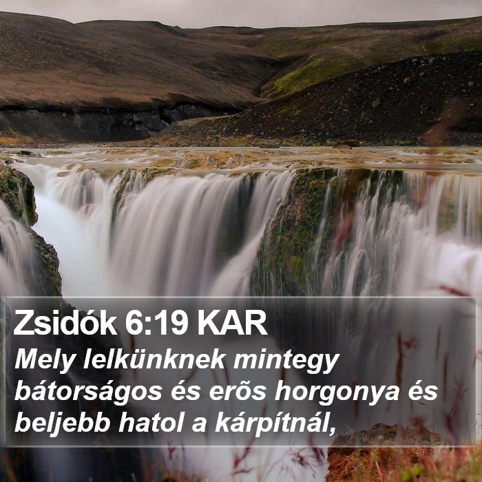 Zsidók 6:19 KAR Bible Study