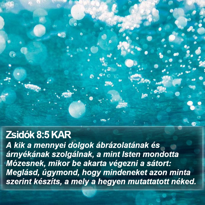 Zsidók 8:5 KAR Bible Study