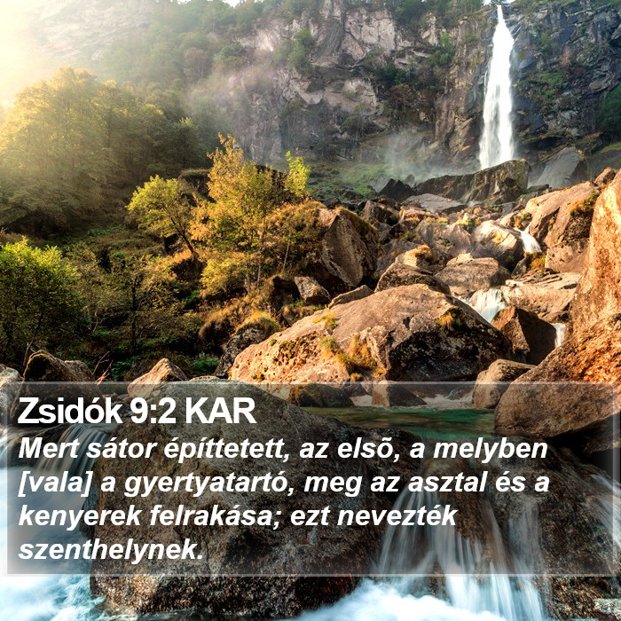 Zsidók 9:2 KAR Bible Study
