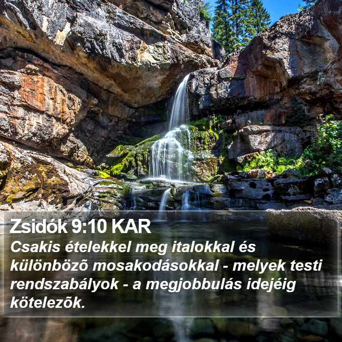 Zsidók 9:10 KAR Bible Study