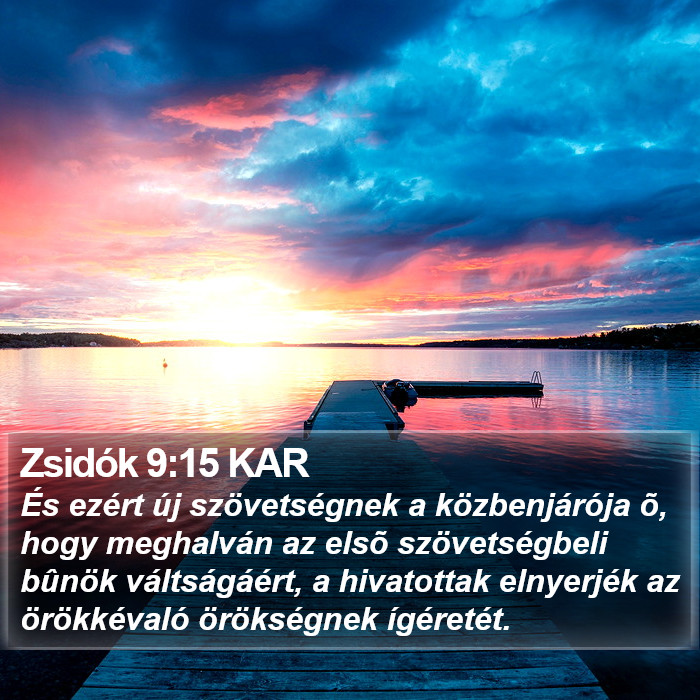 Zsidók 9:15 KAR Bible Study
