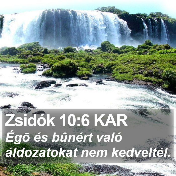 Zsidók 10:6 KAR Bible Study