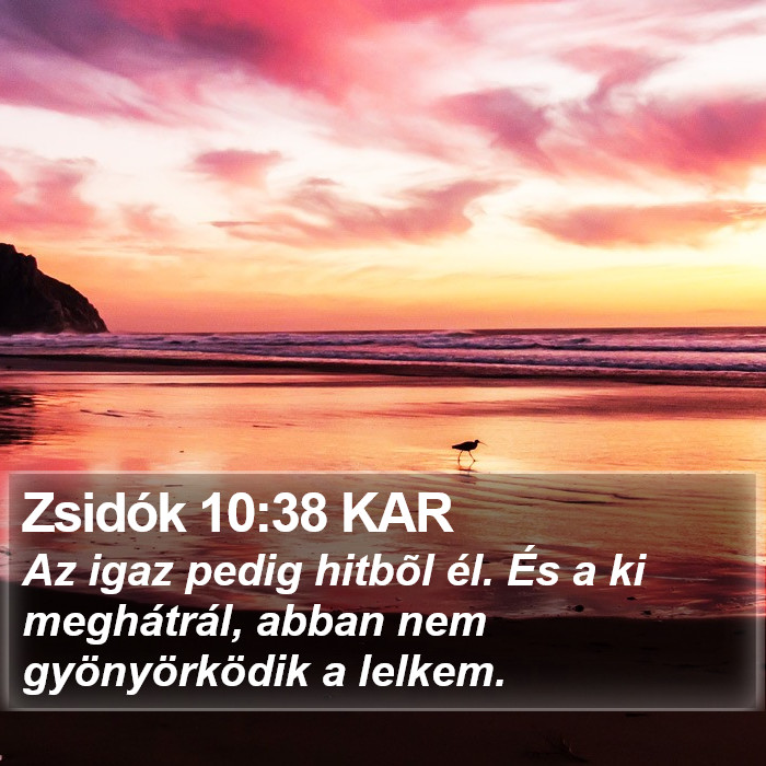 Zsidók 10:38 KAR Bible Study