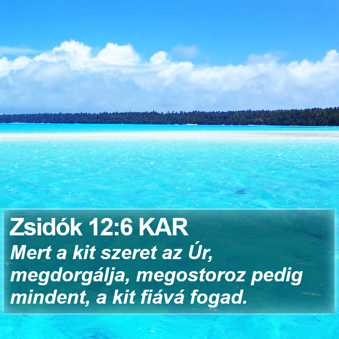 Zsidók 12:6 KAR Bible Study
