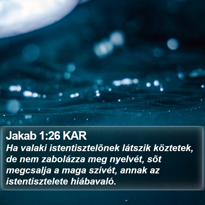 Jakab 1:26 KAR Bible Study