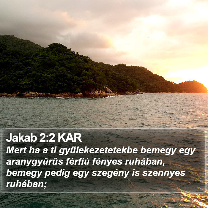 Jakab 2:2 KAR Bible Study