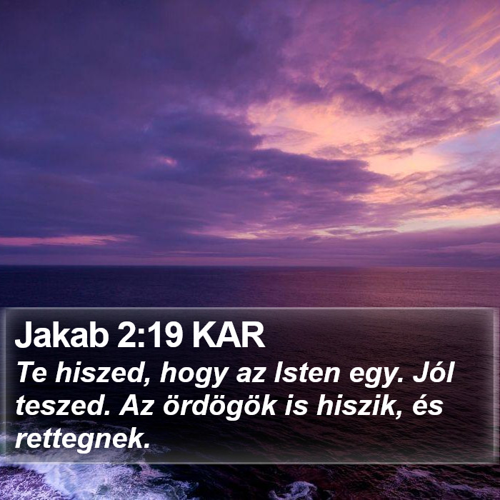 Jakab 2:19 KAR Bible Study