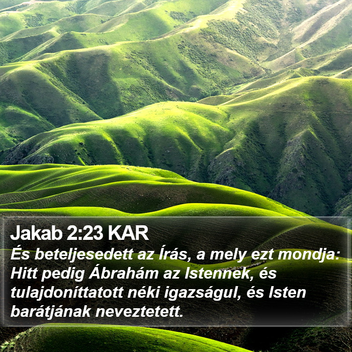 Jakab 2:23 KAR Bible Study