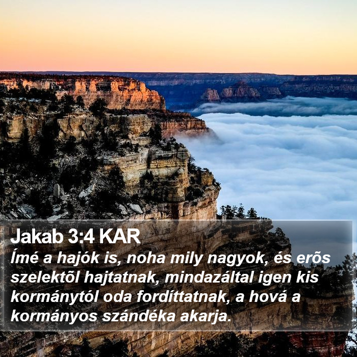 Jakab 3:4 KAR Bible Study