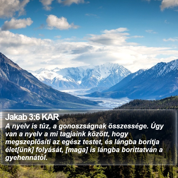 Jakab 3:6 KAR Bible Study