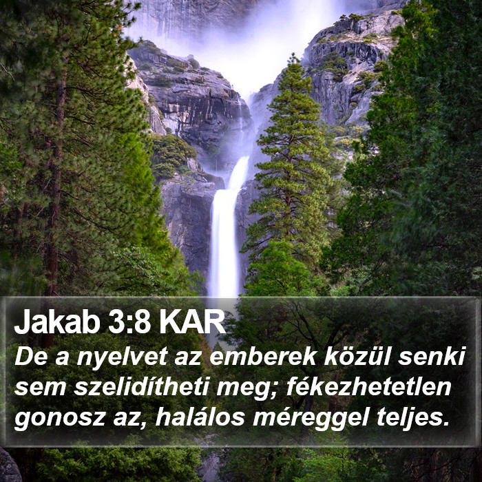 Jakab 3:8 KAR Bible Study