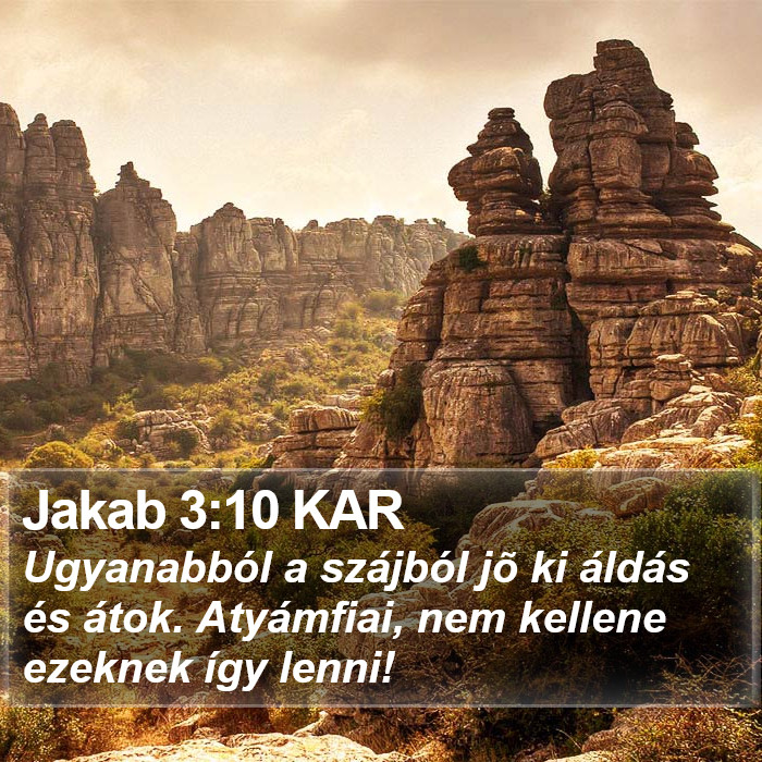 Jakab 3:10 KAR Bible Study