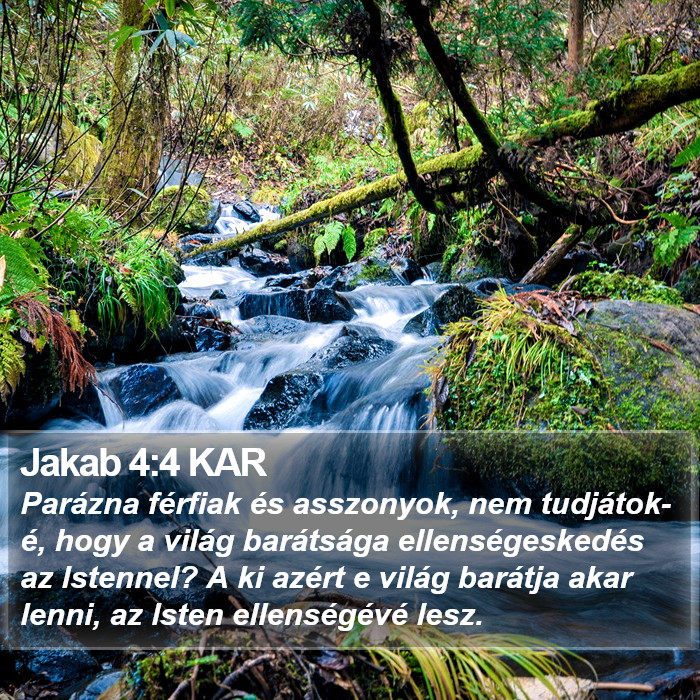 Jakab 4:4 KAR Bible Study