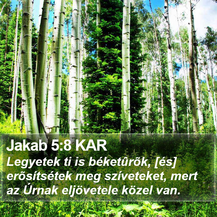 Jakab 5:8 KAR Bible Study