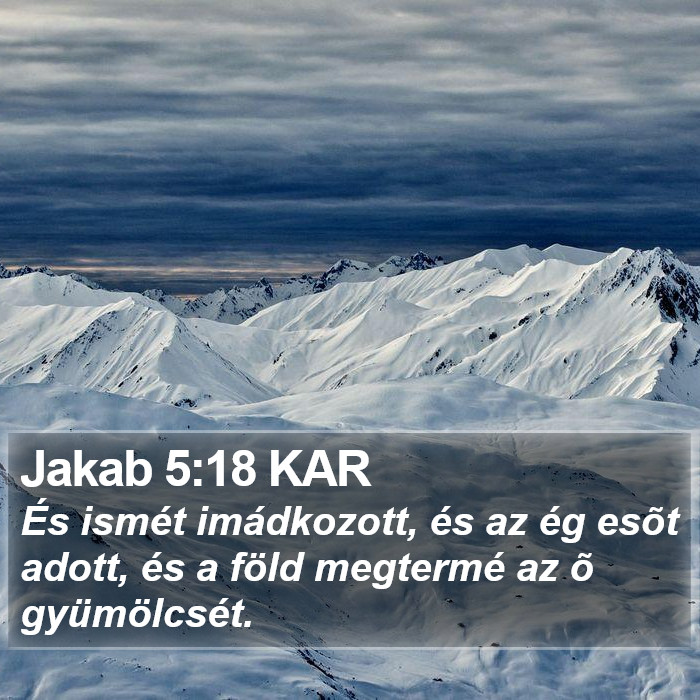 Jakab 5:18 KAR Bible Study