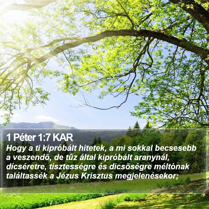 1 Péter 1:7 KAR Bible Study