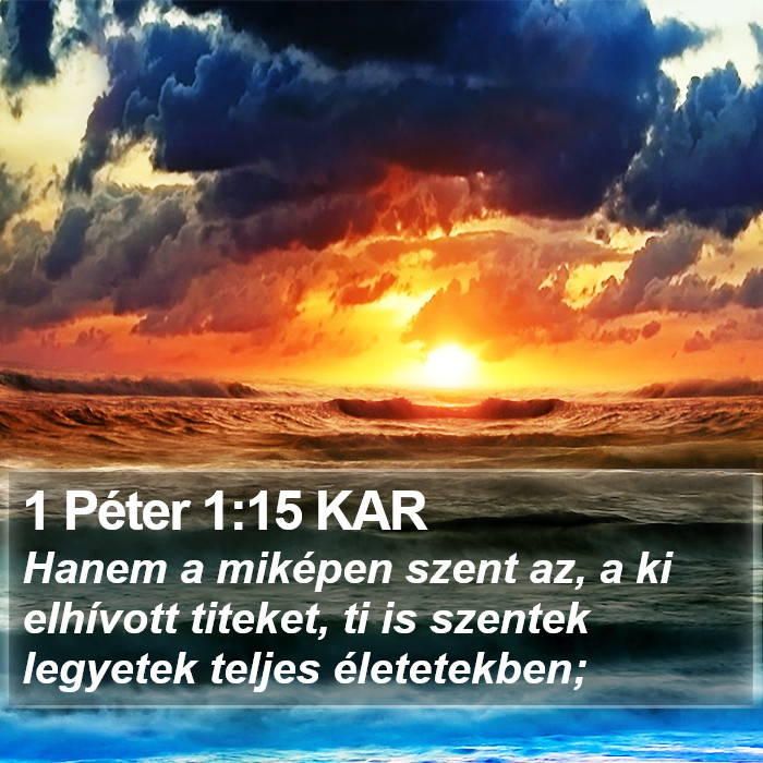 1 Péter 1:15 KAR Bible Study