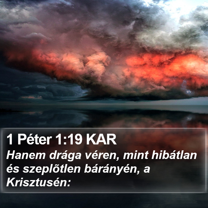 1 Péter 1:19 KAR Bible Study