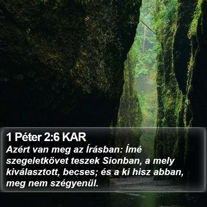 1 Péter 2:6 KAR Bible Study