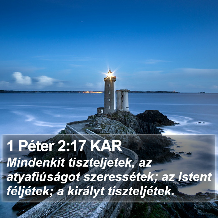 1 Péter 2:17 KAR Bible Study