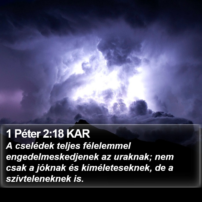 1 Péter 2:18 KAR Bible Study