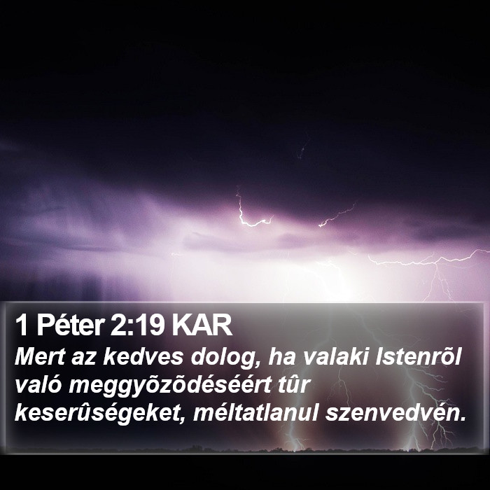 1 Péter 2:19 KAR Bible Study