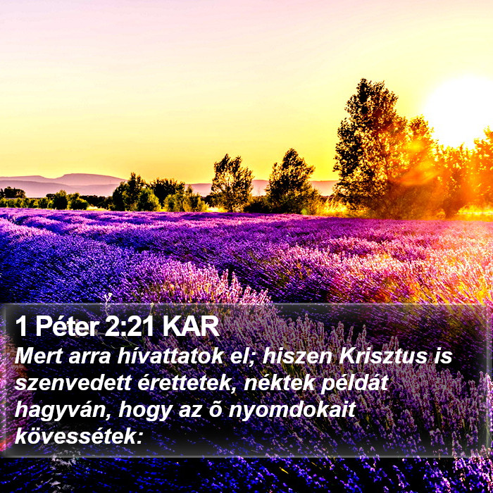 1 Péter 2:21 KAR Bible Study