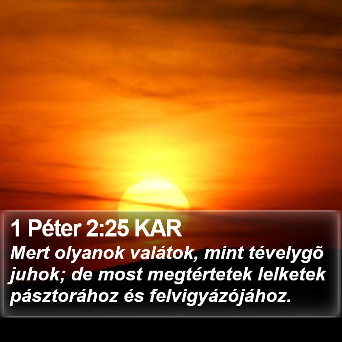 1 Péter 2:25 KAR Bible Study