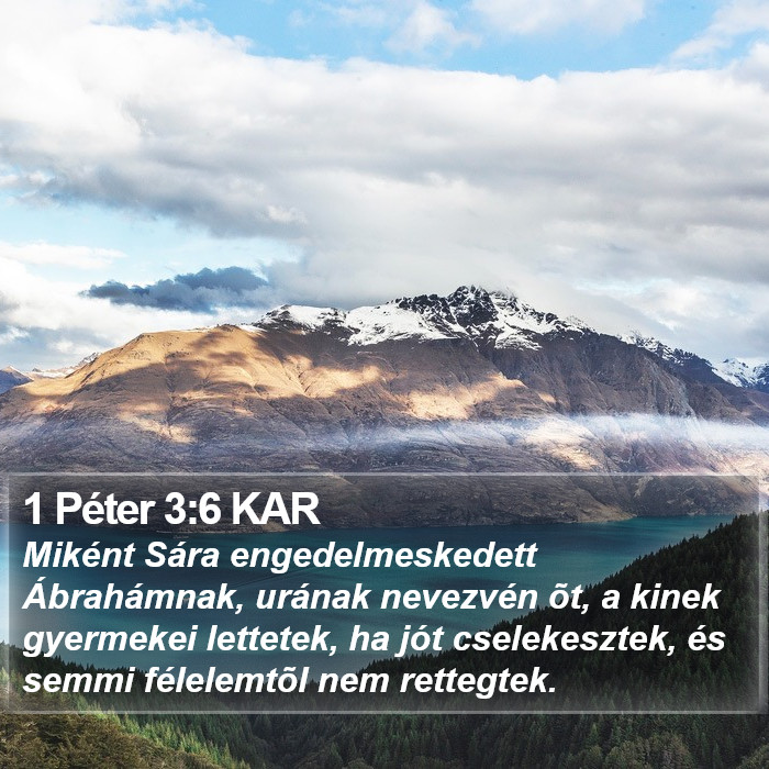 1 Péter 3:6 KAR Bible Study