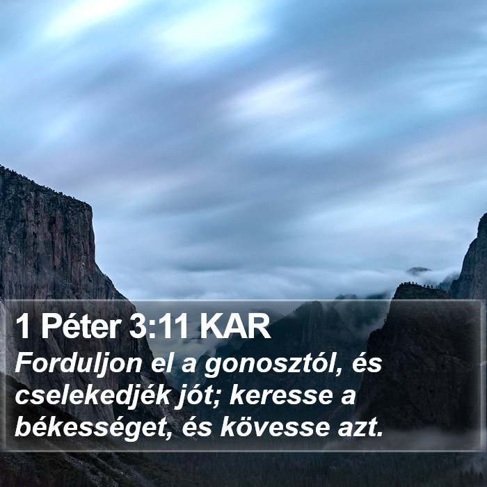 1 Péter 3:11 KAR Bible Study