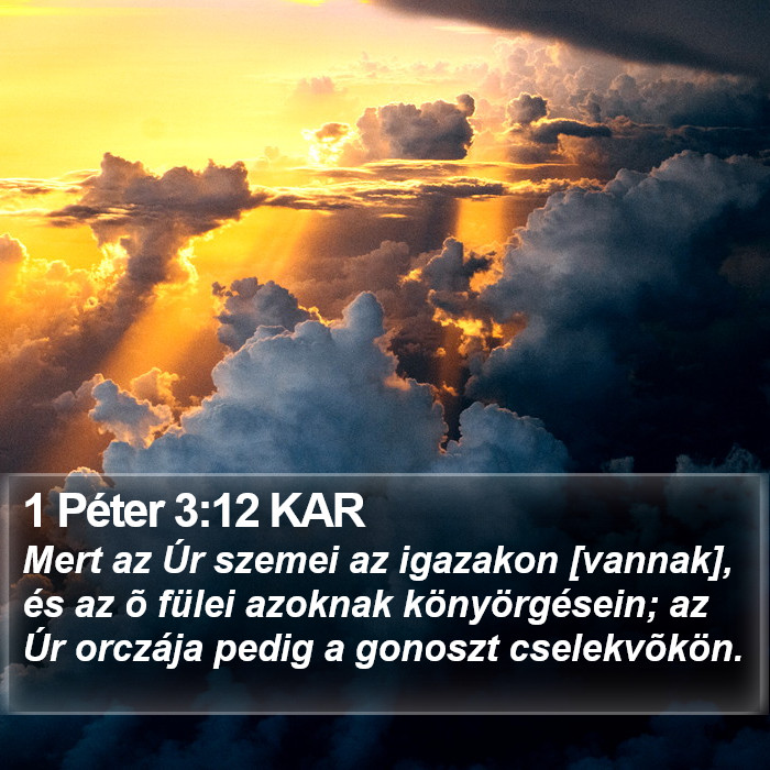 1 Péter 3:12 KAR Bible Study