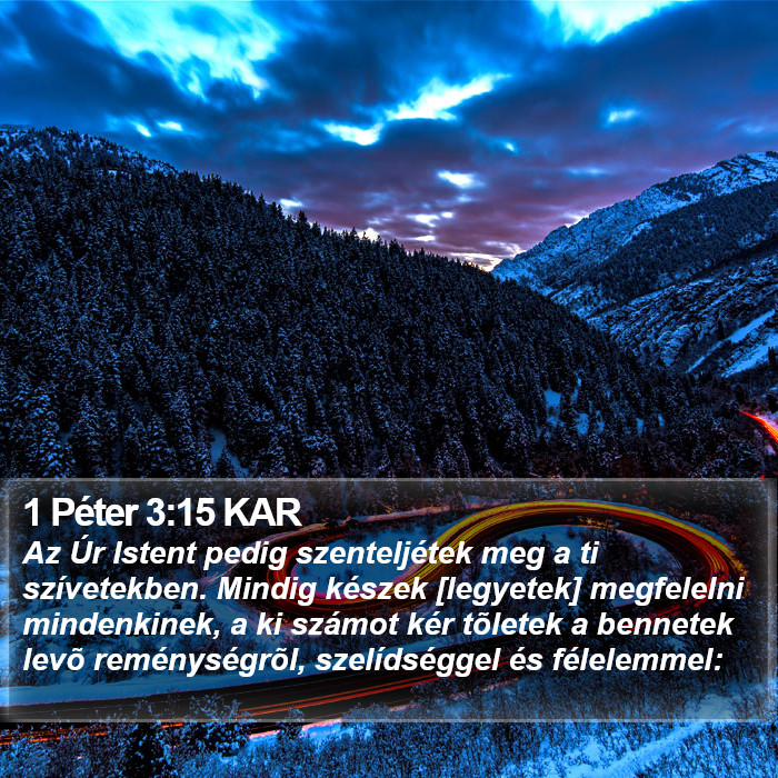 1 Péter 3:15 KAR Bible Study