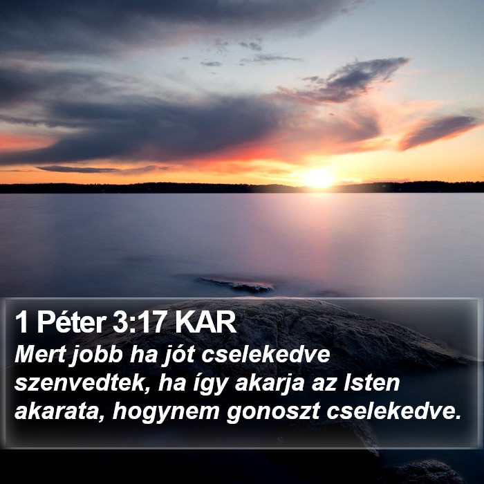 1 Péter 3:17 KAR Bible Study