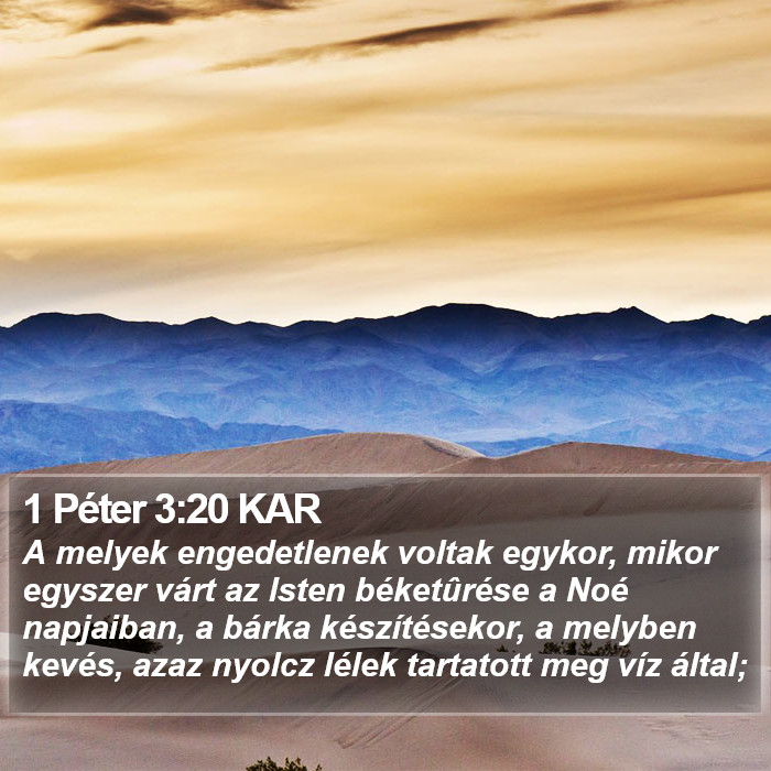 1 Péter 3:20 KAR Bible Study