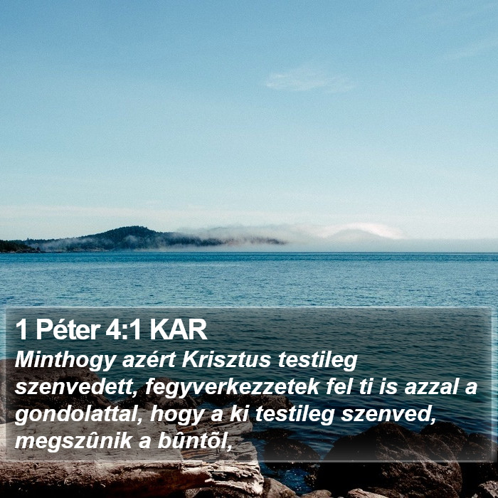 1 Péter 4:1 KAR Bible Study