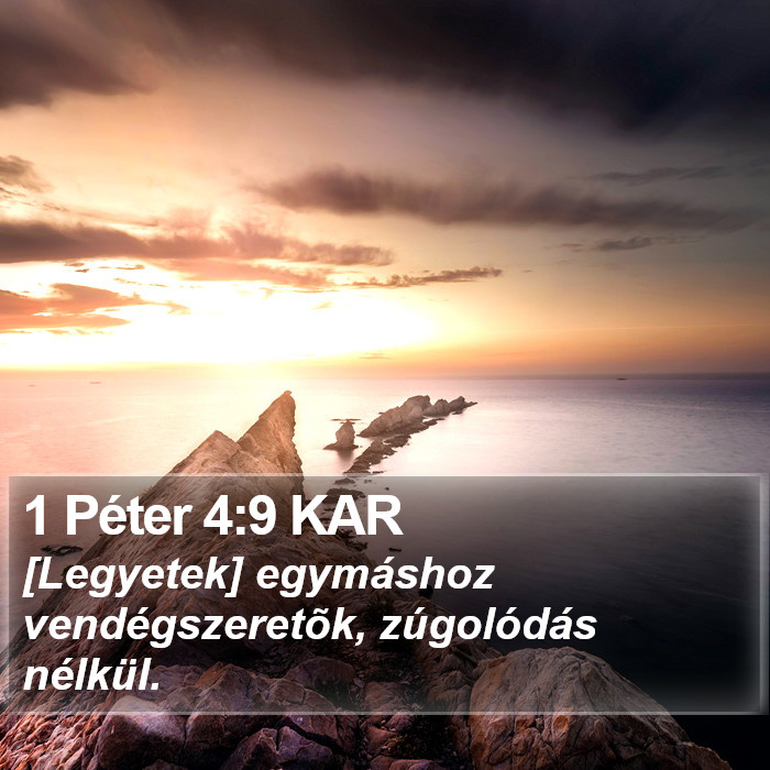 1 Péter 4:9 KAR Bible Study