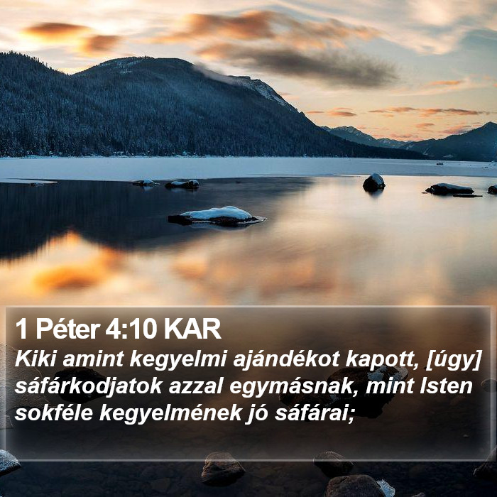 1 Péter 4:10 KAR Bible Study