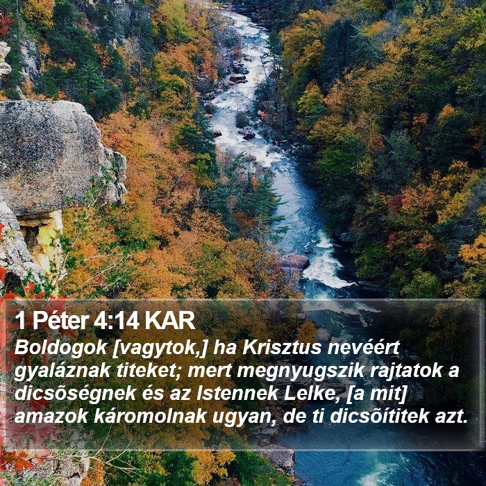 1 Péter 4:14 KAR Bible Study