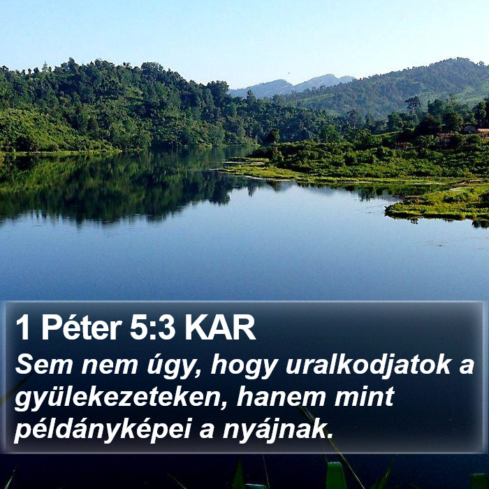 1 Péter 5:3 KAR Bible Study