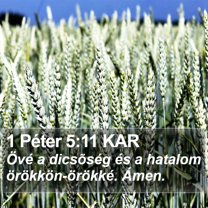 1 Péter 5:11 KAR Bible Study