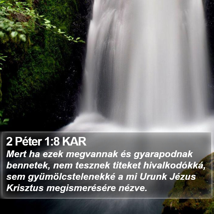 2 Péter 1:8 KAR Bible Study