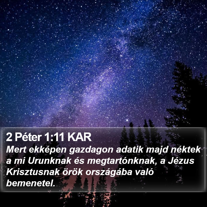 2 Péter 1:11 KAR Bible Study