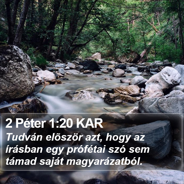 2 Péter 1:20 KAR Bible Study