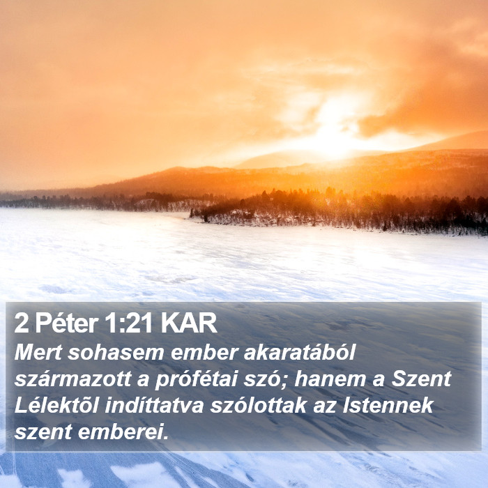 2 Péter 1:21 KAR Bible Study