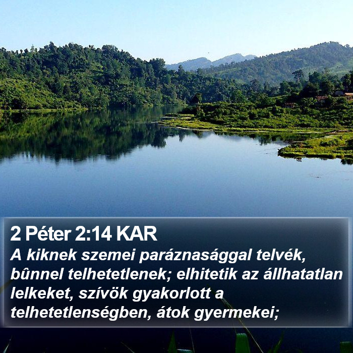 2 Péter 2:14 KAR Bible Study