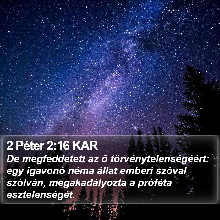 2 Péter 2:16 KAR Bible Study