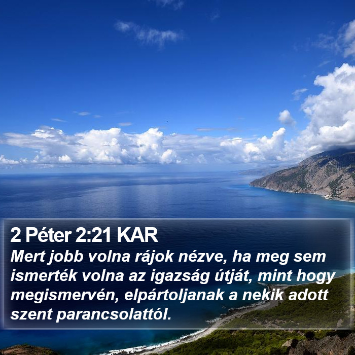 2 Péter 2:21 KAR Bible Study