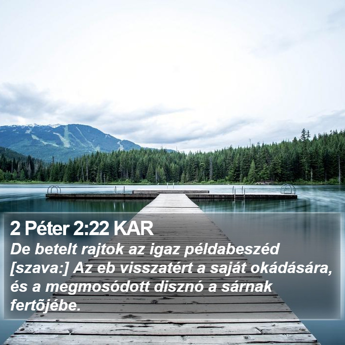 2 Péter 2:22 KAR Bible Study