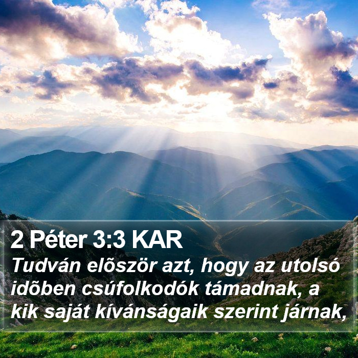 2 Péter 3:3 KAR Bible Study