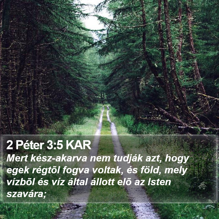 2 Péter 3:5 KAR Bible Study